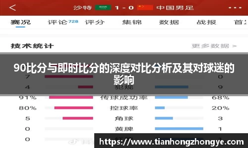 90比分与即时比分的深度对比分析及其对球迷的影响